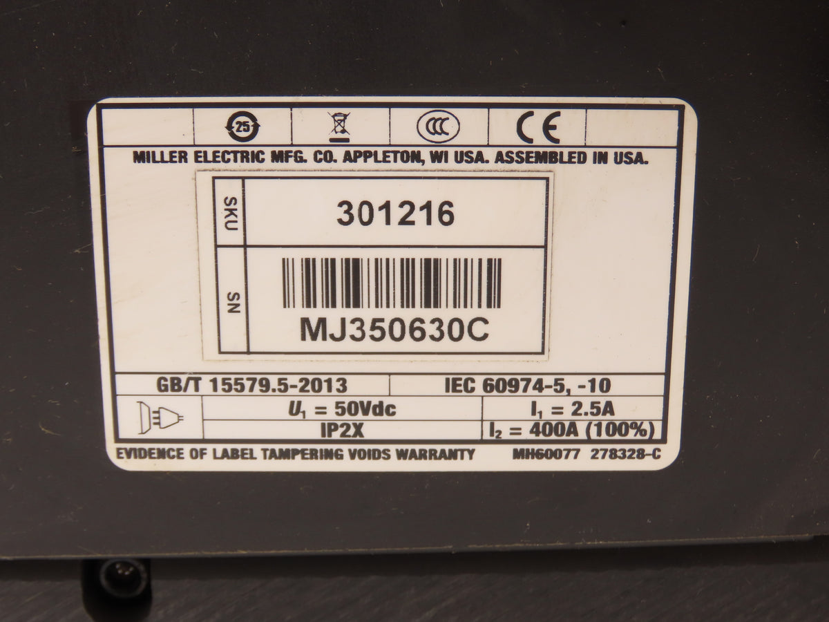Miller 301216 Mig Robot Wire Feeder & Motor Drive Assembly 50VDC