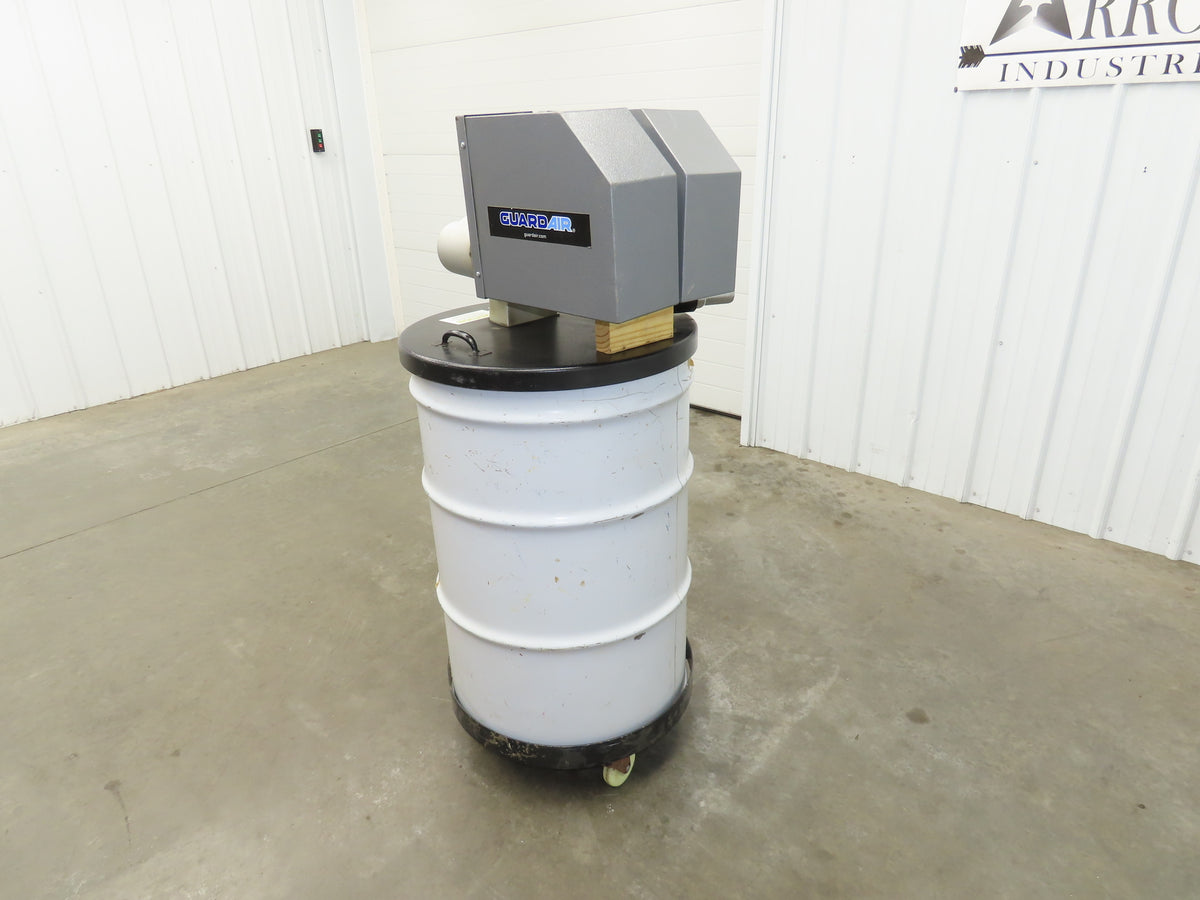 Guardair PowerQUAD 55 Gal Drum Pneumatic Venturi Vacuum Head Wet/Dry 110CFM