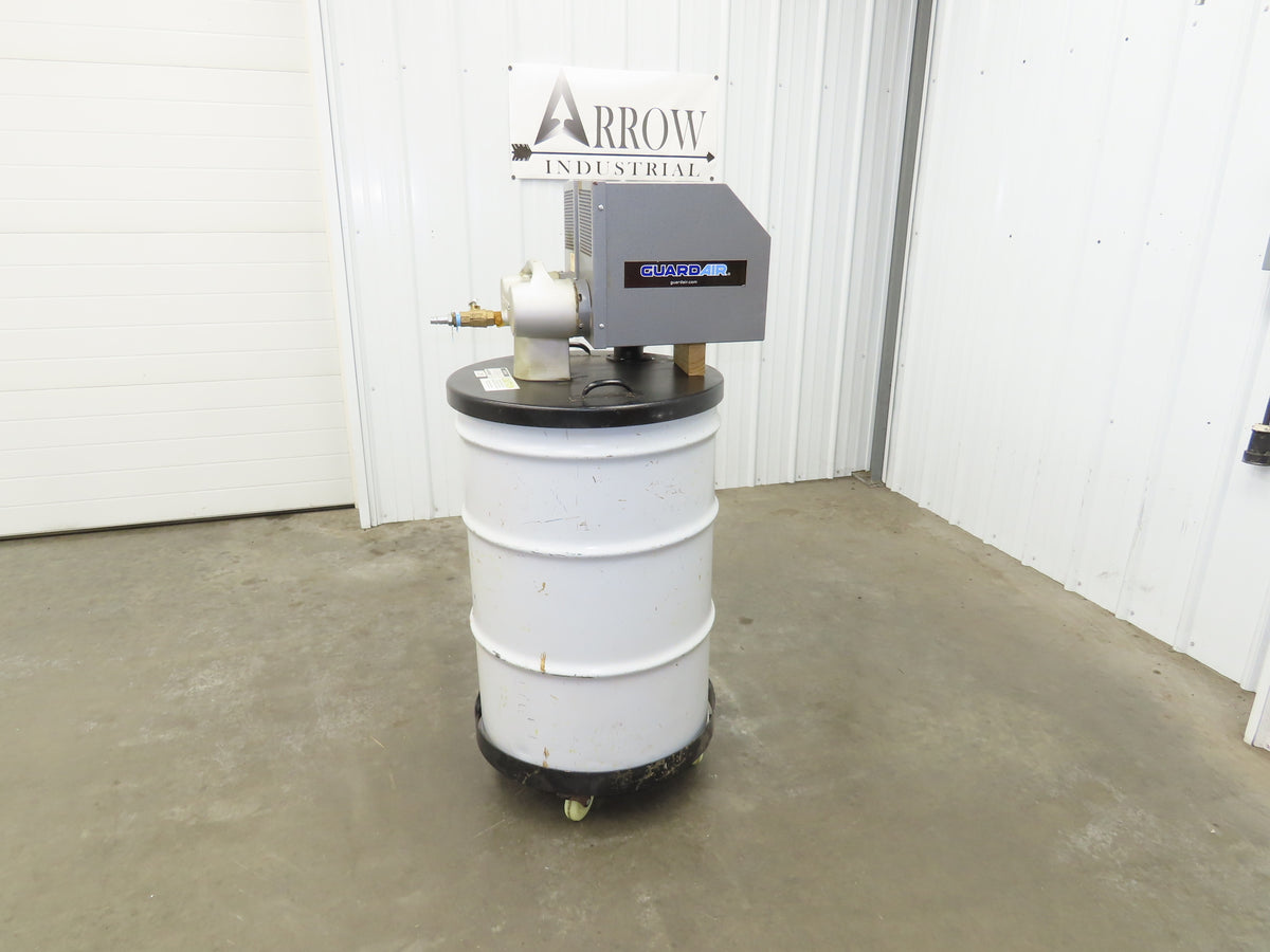 Guardair PowerQUAD 55 Gal Drum Pneumatic Venturi Vacuum Head Wet/Dry 110CFM