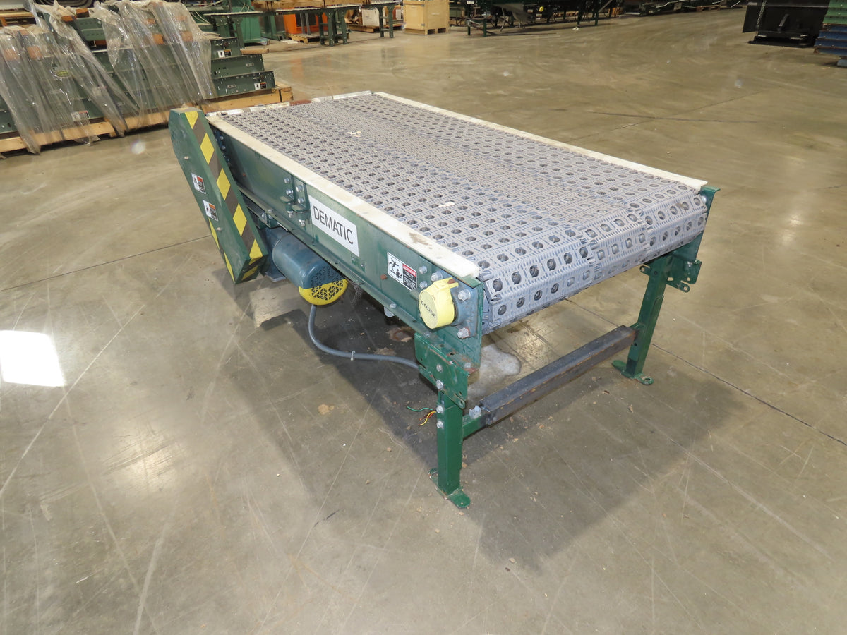 Dematic 34"x 6' ARB Singulator Package Conveyor 30"W Roller Belt 3PH 255 FPM