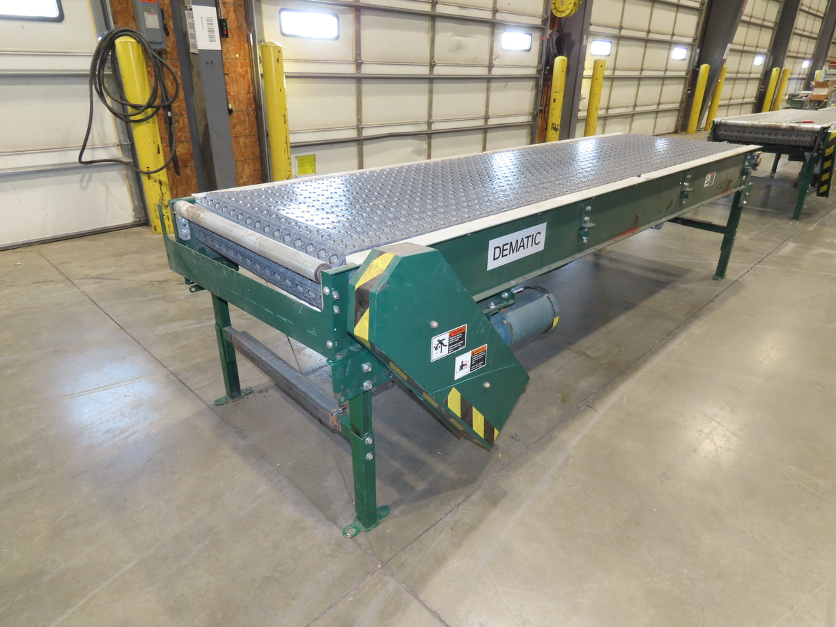Dematic 34"x 6' ARB Singulator Package Conveyor 30"W Roller Belt 3PH 255 FPM