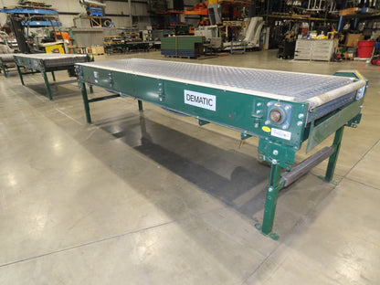 Dematic 34"x 6' ARB Singulator Package Conveyor 30"W Roller Belt 3PH 255 FPM