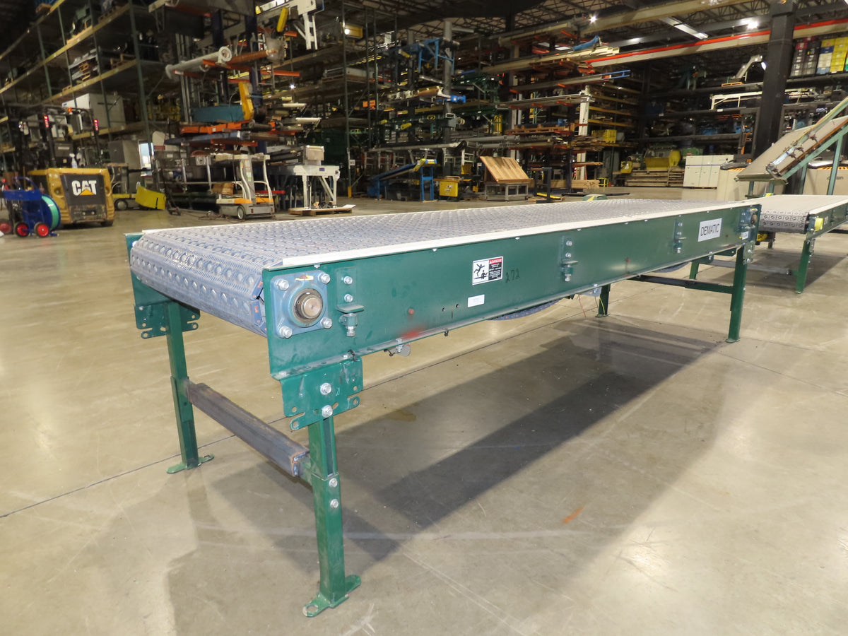 Dematic 34"x 6' ARB Singulator Package Conveyor 30"W Roller Belt 3PH 255 FPM