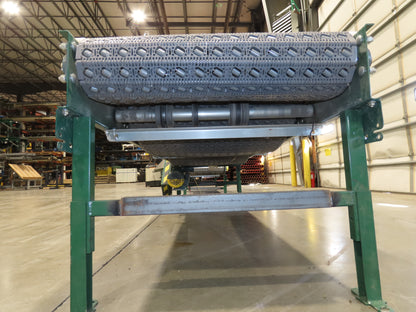 Dematic 34"x 10' ARB Singulator Package Conveyor 30"W Roller Belt 3PH 340 FPM