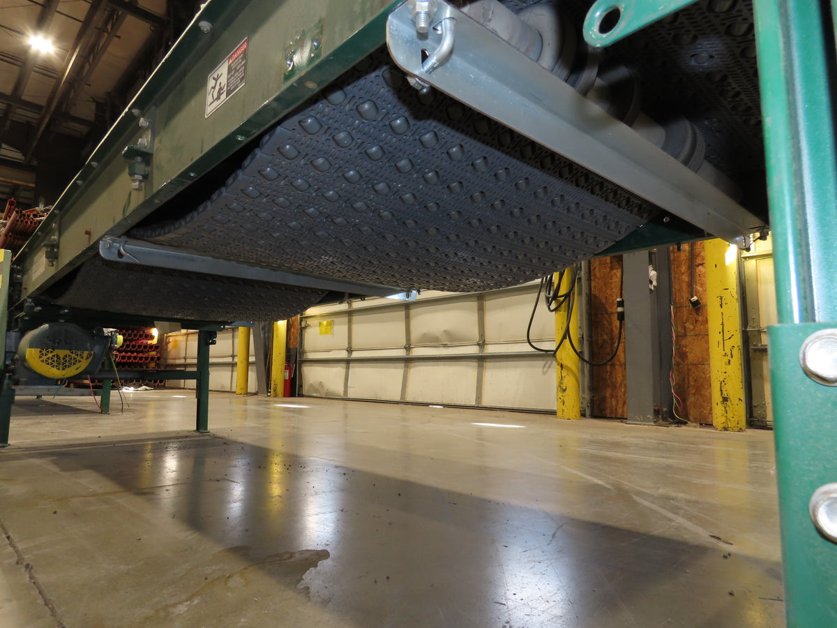 Dematic 34"x 10' ARB Singulator Package Conveyor 30"W Roller Belt 3PH 340 FPM