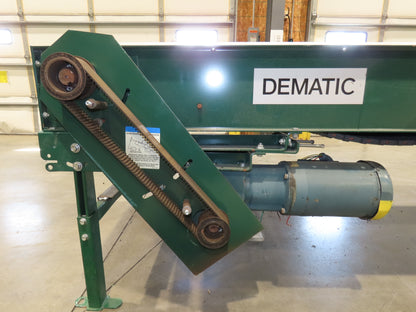 Dematic 34"x 10' ARB Singulator Package Conveyor 30"W Roller Belt 3PH 340 FPM