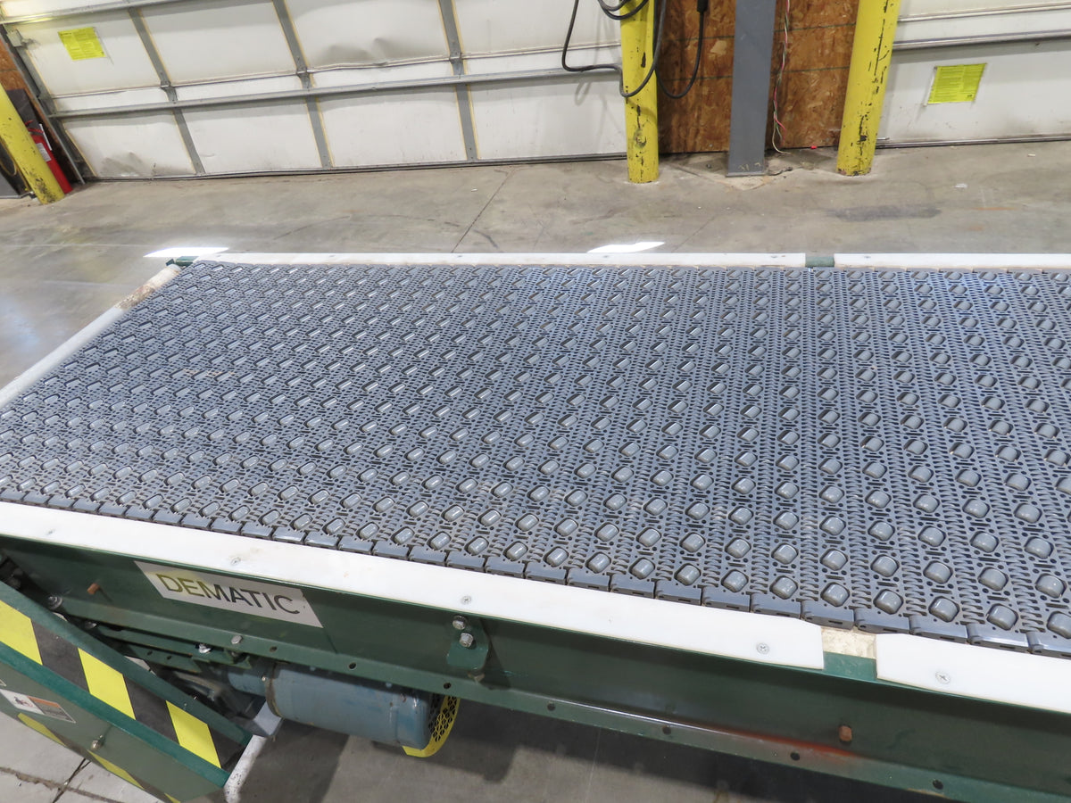 Dematic 34"x 10' ARB Singulator Package Conveyor 30"W Roller Belt 3PH 340 FPM