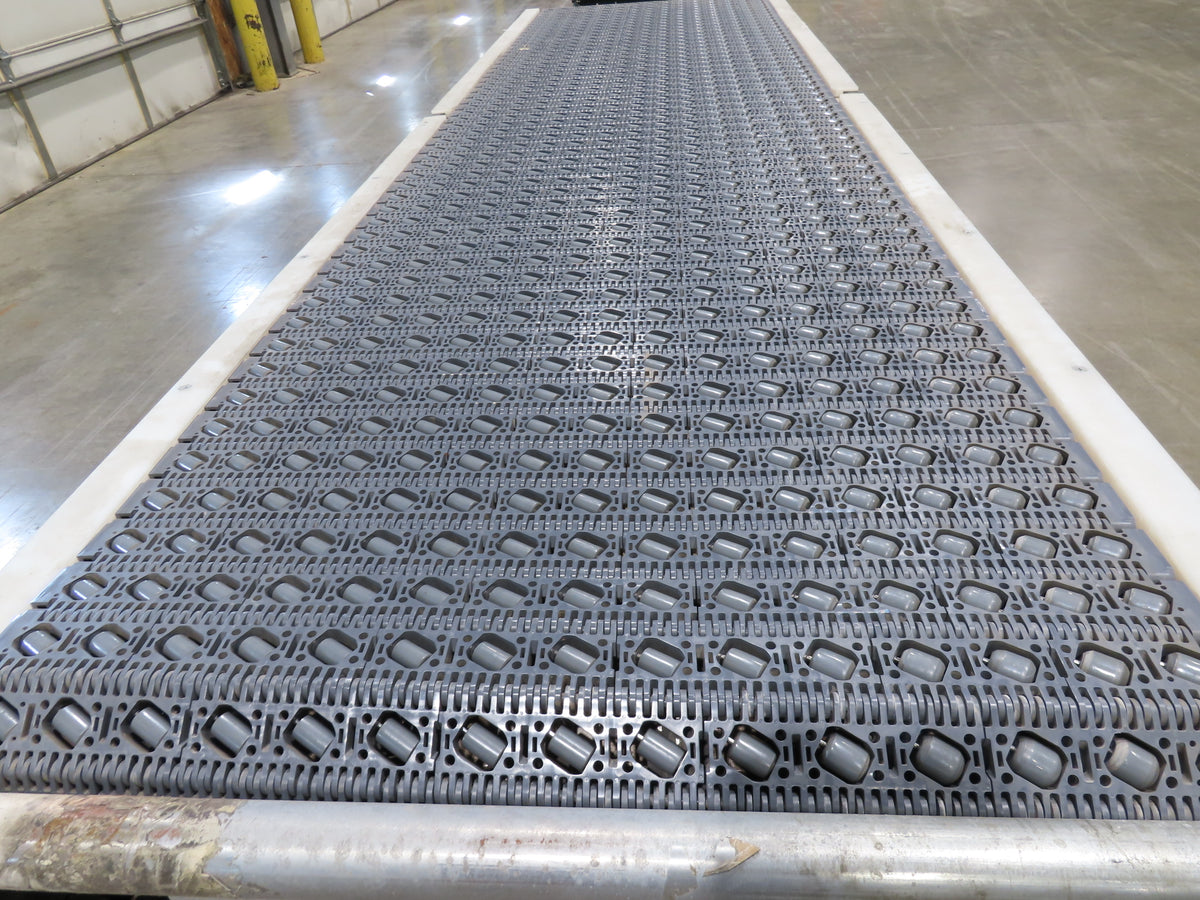 Dematic 34"x 10' ARB Singulator Package Conveyor 30"W Roller Belt 3PH 340 FPM