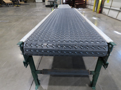 Dematic 34"x 10' ARB Singulator Package Conveyor 30"W Roller Belt 3PH 340 FPM