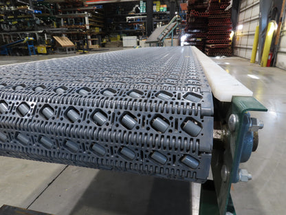 Dematic 34"x 10' ARB Singulator Package Conveyor 30"W Roller Belt 3PH 340 FPM