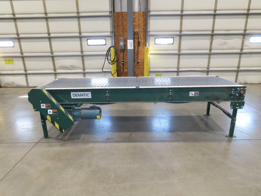 Dematic 34"x 10' ARB Singulator Package Conveyor 30"W Roller Belt 3PH 340 FPM