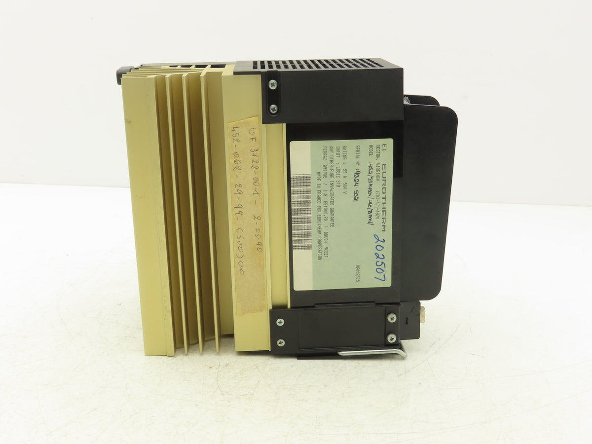 Eurotherm  452/55A SCR Power Controller Thyristor Power Unit 55A 500 VAC 1 Ph