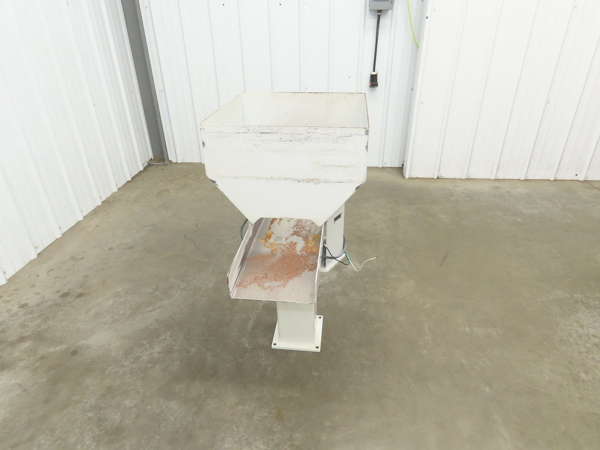 American Feeding A01-DC Vibrator Hopper Feeder 18x18" 120V 22-3/4"H Outfeed