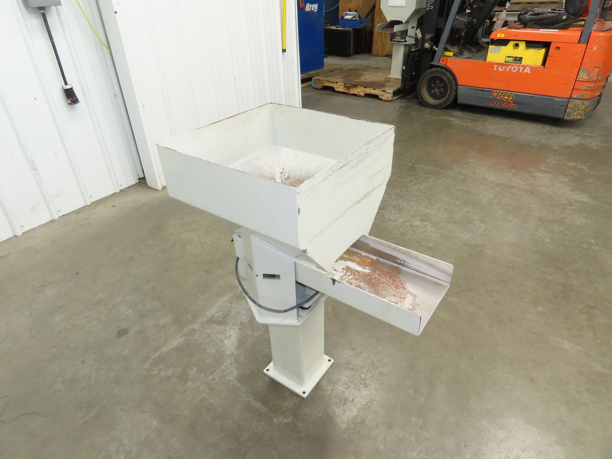 American Feeding A01-DC Vibrator Hopper Feeder 18x18" 120V 22-3/4"H Outfeed