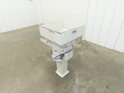 American Feeding A01-DC Vibrator Hopper Feeder 18x18" 120V 22-3/4"H Outfeed