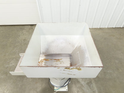 American Feeding A01-DC Vibrator Hopper Feeder 18x18" 120V 22-3/4"H Outfeed