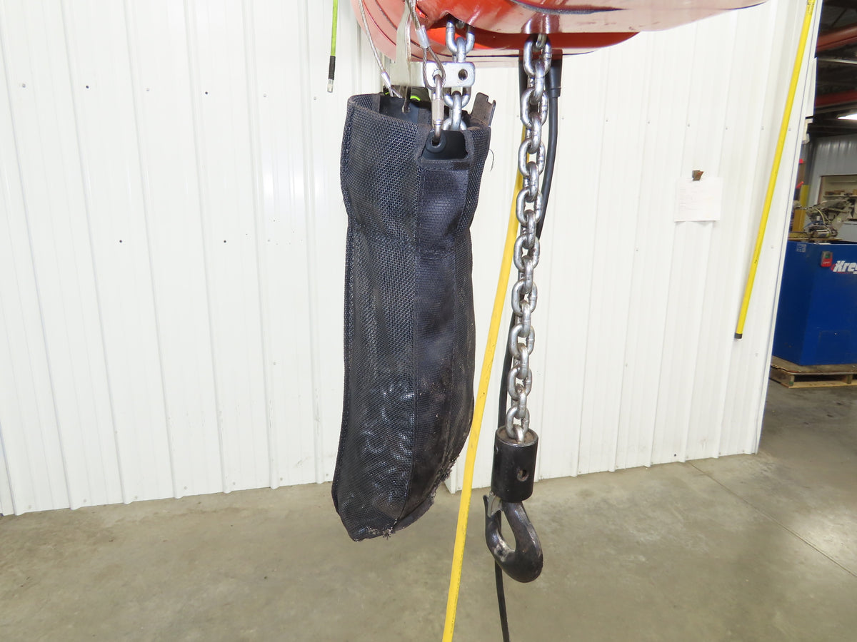 CM Lodestar Model J 1/2 Ton 1000lb Electric Chain Hoist 21' Lift 32 FPM 3PH 480V