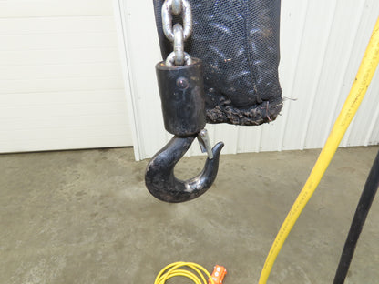 CM Lodestar Model J 1/2 Ton 1000lb Electric Chain Hoist 21' Lift 32 FPM 3PH 480V