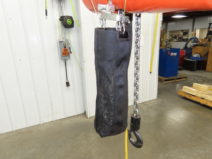 CM Lodestar Model J 1/2 Ton 1000lb Electric Chain Hoist 20' Lift 32 FPM 3PH 480V