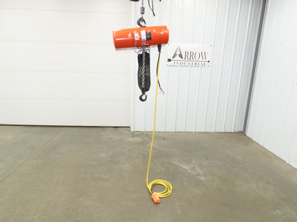 CM Lodestar Model J 1/2 Ton 1000lb Electric Chain Hoist 20' Lift 32 FPM 3PH 480V