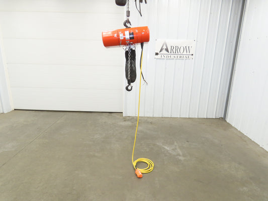 CM Lodestar Model J 1/2 Ton 1000lb Electric Chain Hoist 20' Lift 32 FPM 3PH 480V