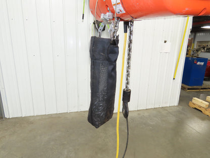 CM Lodestar Model J 1/2 Ton 1000lb Electric Chain Hoist 21' Lift 32 FPM 3PH 480V