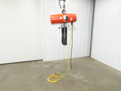 CM Lodestar Model J 1/2 Ton 1000lb Electric Chain Hoist 21' Lift 32 FPM 3PH 480V