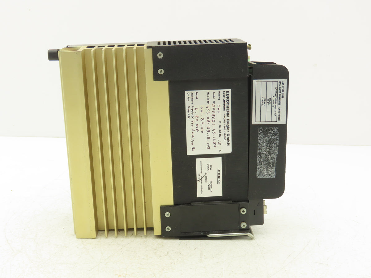 Eurotherm 455/081/29/19/073/001/37/00 SCR Power Controller 15A 500 VAC 50-60 Hz