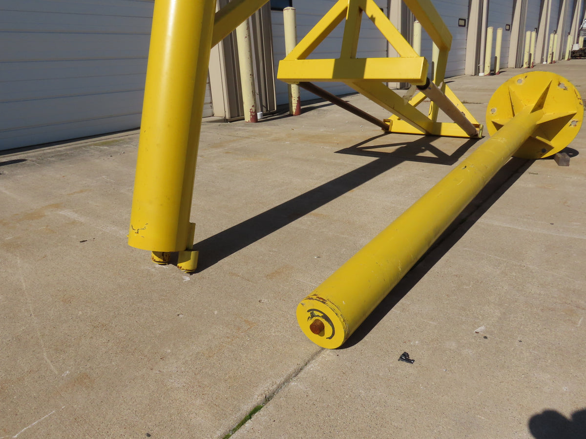 2-Roll Underbelly Fabric Carpet Material Storage Rack 6' Roll w/Swivel Post JIB