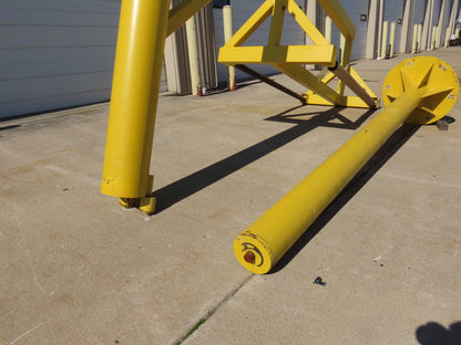 2-Roll Underbelly Fabric Carpet Material Storage Rack 6' Roll w/Swivel Post JIB