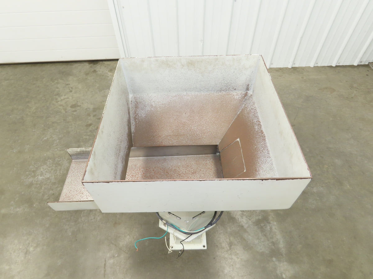 American Feeding A01-DC Vibrator Hopper Feeder 18x18" 120V 23-1/4"H Outfeed