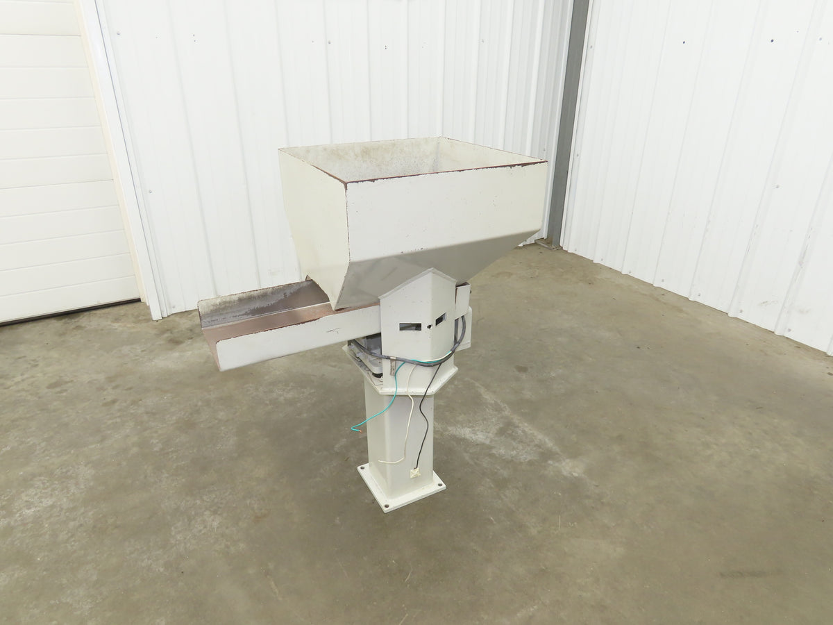 American Feeding A01-DC Vibrator Hopper Feeder 18x18" 120V 23-1/4"H Outfeed