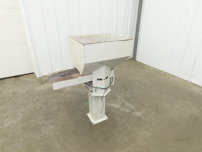 American Feeding A01-DC Vibrator Hopper Feeder 18x18" 120V 23-1/4"H Outfeed