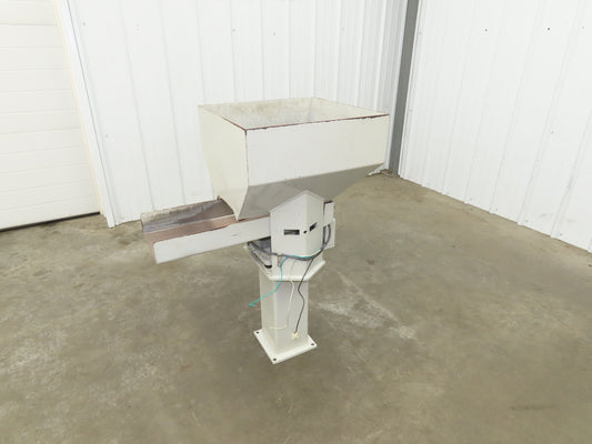 American Feeding A01-DC Vibrator Hopper Feeder 18x18" 120V 23-1/4"H Outfeed