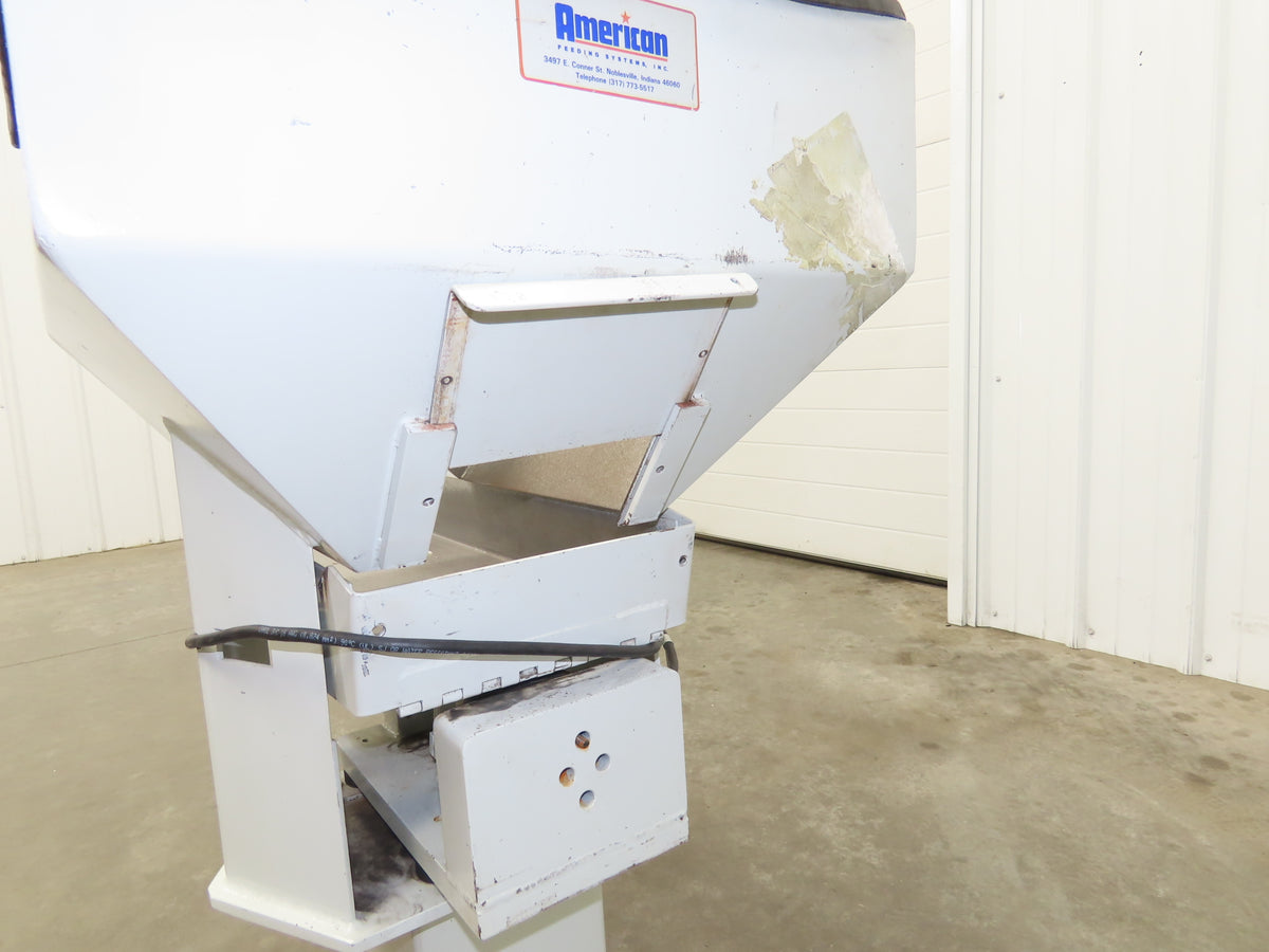American Feeding A01-DC Vibrator Hopper Feeder 18x18" 120V 20"H Outfeed