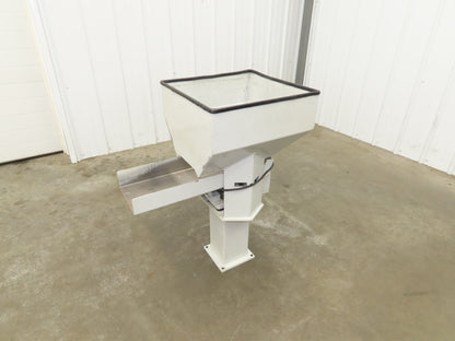 American Feeding A01-DC Vibrator Hopper Feeder 18x18" 120V 20"H Outfeed