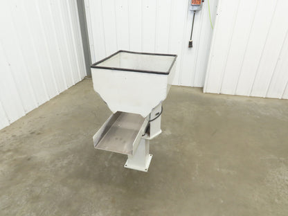 American Feeding A01-DC Vibrator Hopper Feeder 18x18" 120V 20"H Outfeed