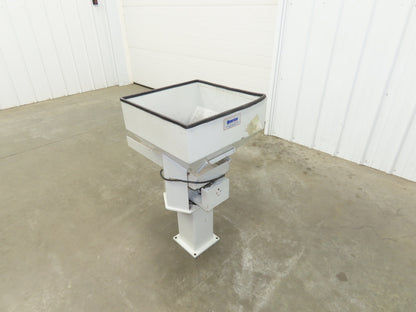 American Feeding A01-DC Vibrator Hopper Feeder 18x18" 120V 20"H Outfeed