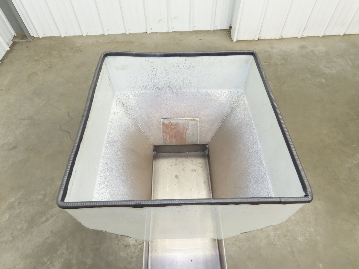American Feeding A01-DC Vibrator Hopper Feeder 18x18" 120V 20"H Outfeed