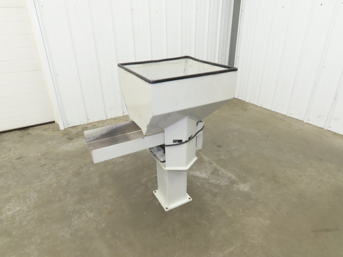 American Feeding A01-DC Vibrator Hopper Feeder 18x18" 120V 20"H Outfeed
