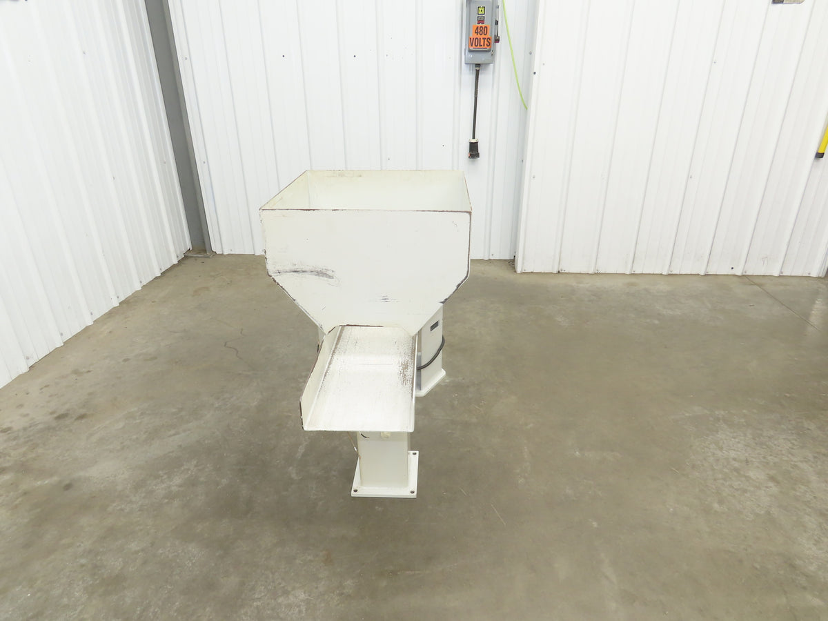 American Feeding A01-DC Vibrator Hopper Feeder 18x18" 120V 21-1/2"H Outfeed