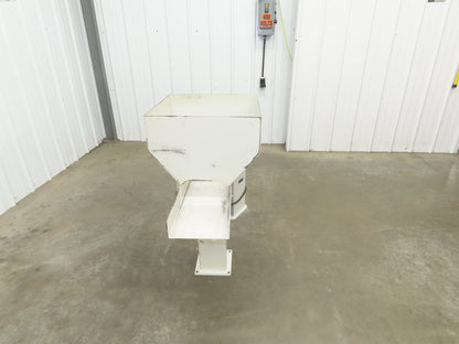 American Feeding A01-DC Vibrator Hopper Feeder 18x18" 120V 21-1/2"H Outfeed