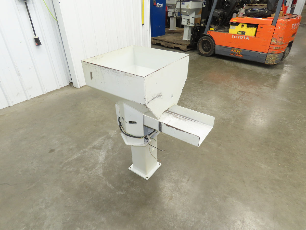 American Feeding A01-DC Vibrator Hopper Feeder 18x18" 120V 21-1/2"H Outfeed