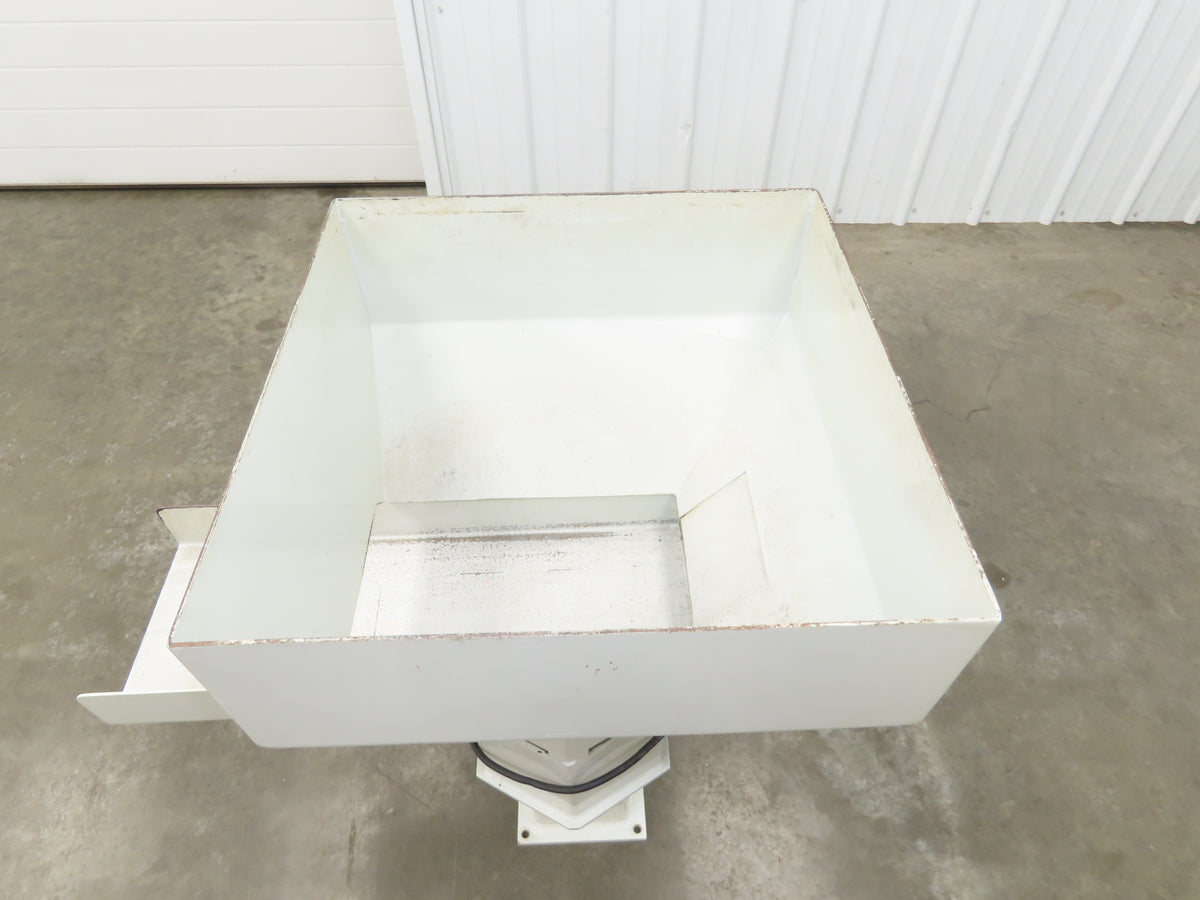American Feeding A01-DC Vibrator Hopper Feeder 18x18" 120V 21-1/2"H Outfeed