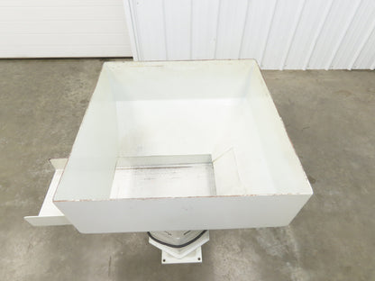 American Feeding A01-DC Vibrator Hopper Feeder 18x18" 120V 21-1/2"H Outfeed