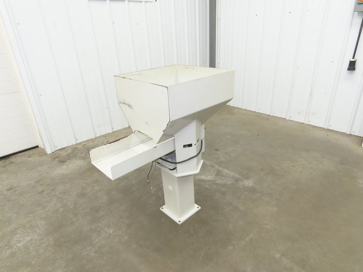 American Feeding A01-DC Vibrator Hopper Feeder 18x18" 120V 21-1/2"H Outfeed