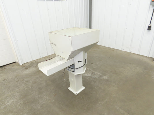 American Feeding A01-DC Vibrator Hopper Feeder 18x18" 120V 21-1/2"H Outfeed
