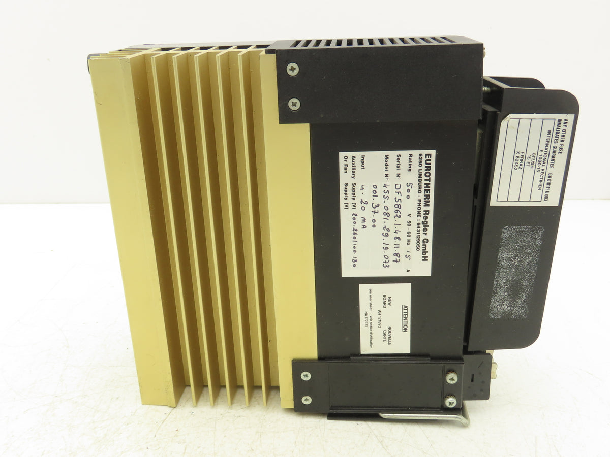Eurotherm 455/081/29/19/073/001/37/00 SCR Power Controller 15A 500 VAC 50-60 Hz