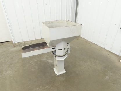 American Feeding A01-DC Vibrator Hopper Feeder 18x18" 120V 22-1/2"H Outfeed