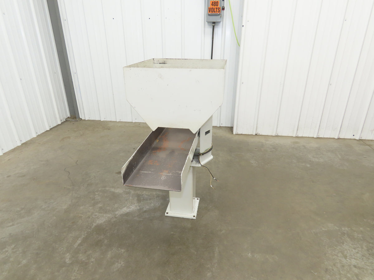 American Feeding A01-DC Vibrator Hopper Feeder 18x18" 120V 22-1/2"H Outfeed